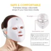 LED face mask with 90 LEDs, a built-in eye cover and an adjustable strap